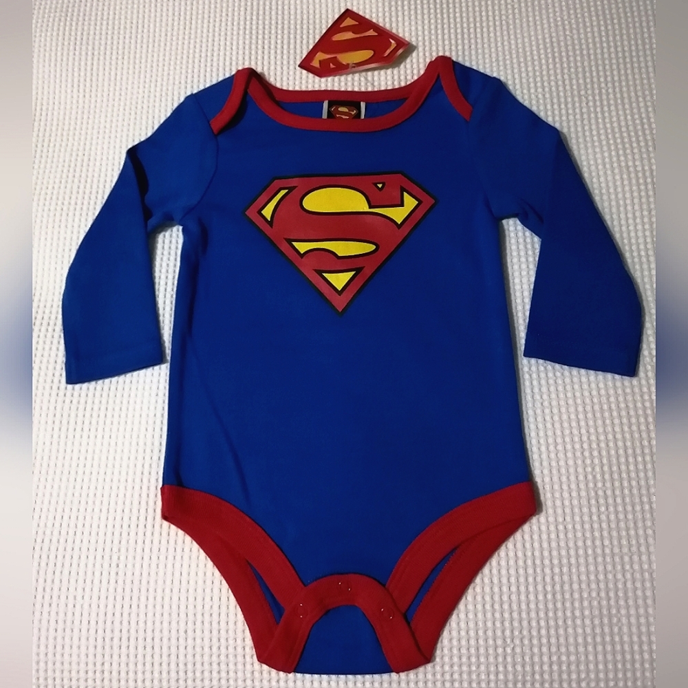 🔥SALE🔥 Superman DC Comics Superhero Baby Boy's Onesie NWT Sizes 3-6M, 6-12M